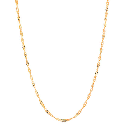 Goldkette Singapurkette Halskette Breite 1,7 mm echt 585-14 Karat Gold