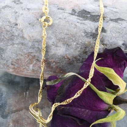 Goldkette Singapurkette Halskette Breite 1,7 mm echt 585-14 Karat Gold