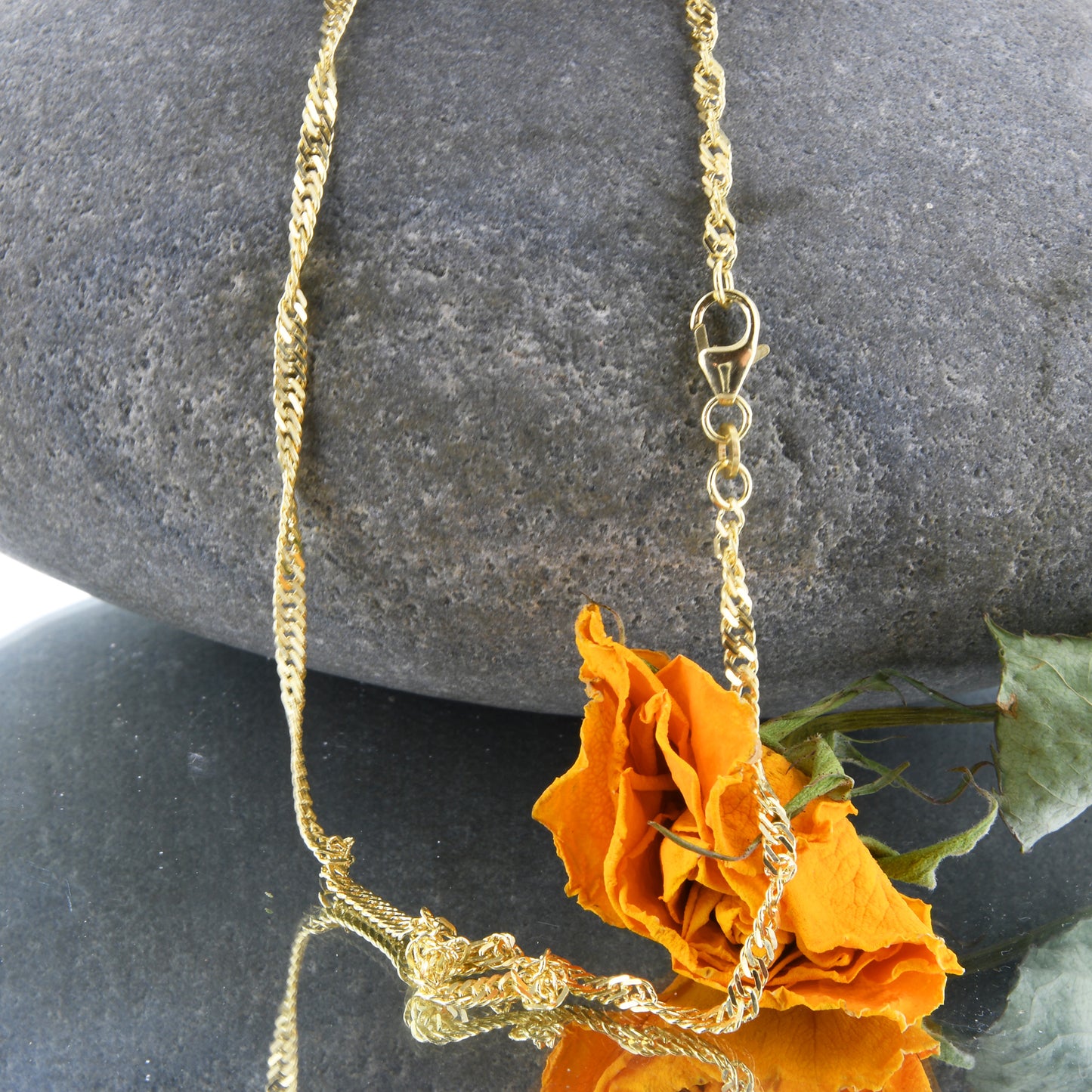 Singapurkette Halskette  333 - 8 Karat Gold Auswahl