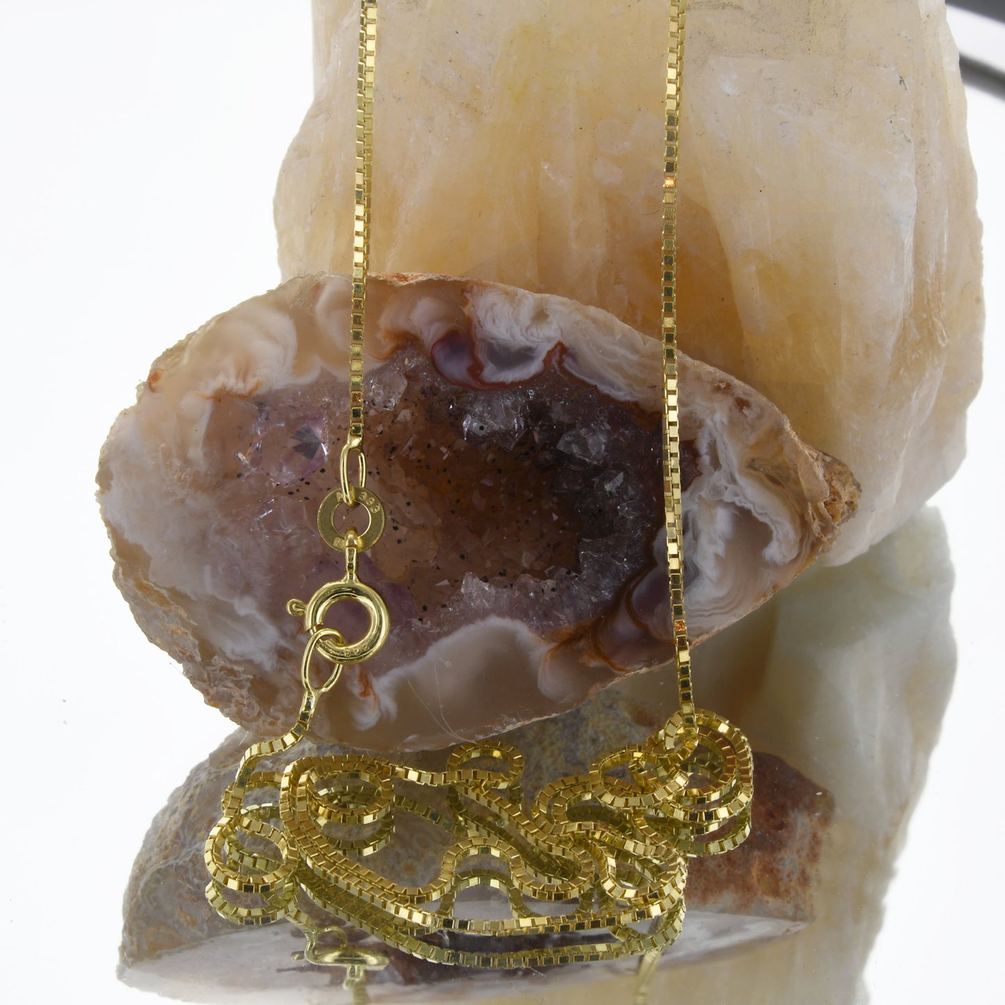 Goldkette Venezianerkette Halskette Breite 0,8 mm - 333-8 Karat Gold