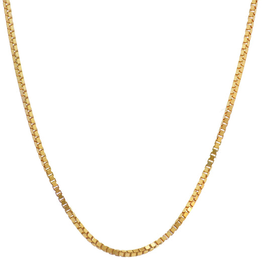 Goldkette Venezianerkette Halskette Breite 0,7 mm - 585-14 Karat Gold