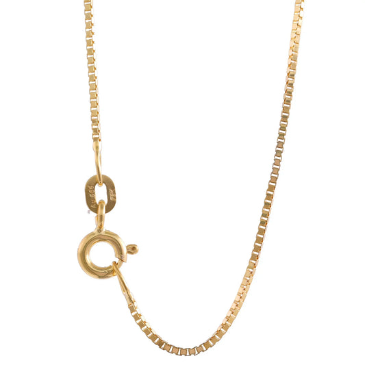 Goldkette Venezianerkette Halskette Breite 0,9 mm - 585-14 Karat Gold