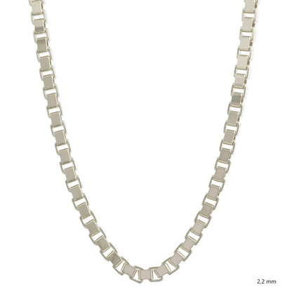 Silberkette Echt 925 Sterlingsilber Venezianerkette Silber Halskette - Damenkette und Herrenkette Made in Germany
