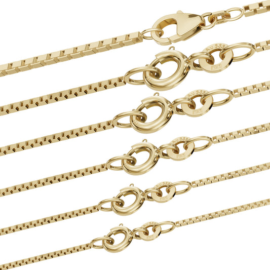 Edle Venezianerkette Halskette - 333 - 8 Karat Gold Juwelier Qualität