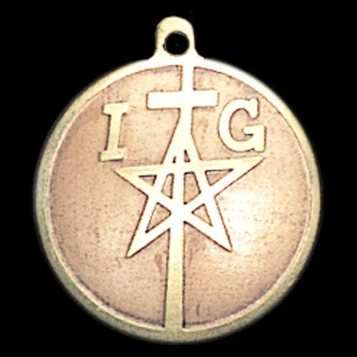 Messing-Kupfer Amulett Anhänger Schmuck 27x24mm