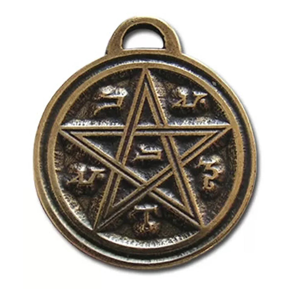 Venus Pentagramm Anhänger Schmuck - Fünfstern - 25x30mm mit Halsband
