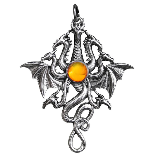 Hydra von Lerna Anhänger Briar mystischer Schmuck Fabelwesen Kette Schmuckbeutel