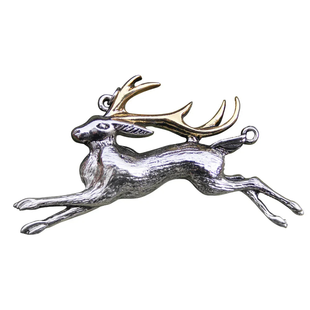 Jackalope (Hasenbock) Briar mystischer Anhänger Fabelwesen Kette Schmuckbeutel