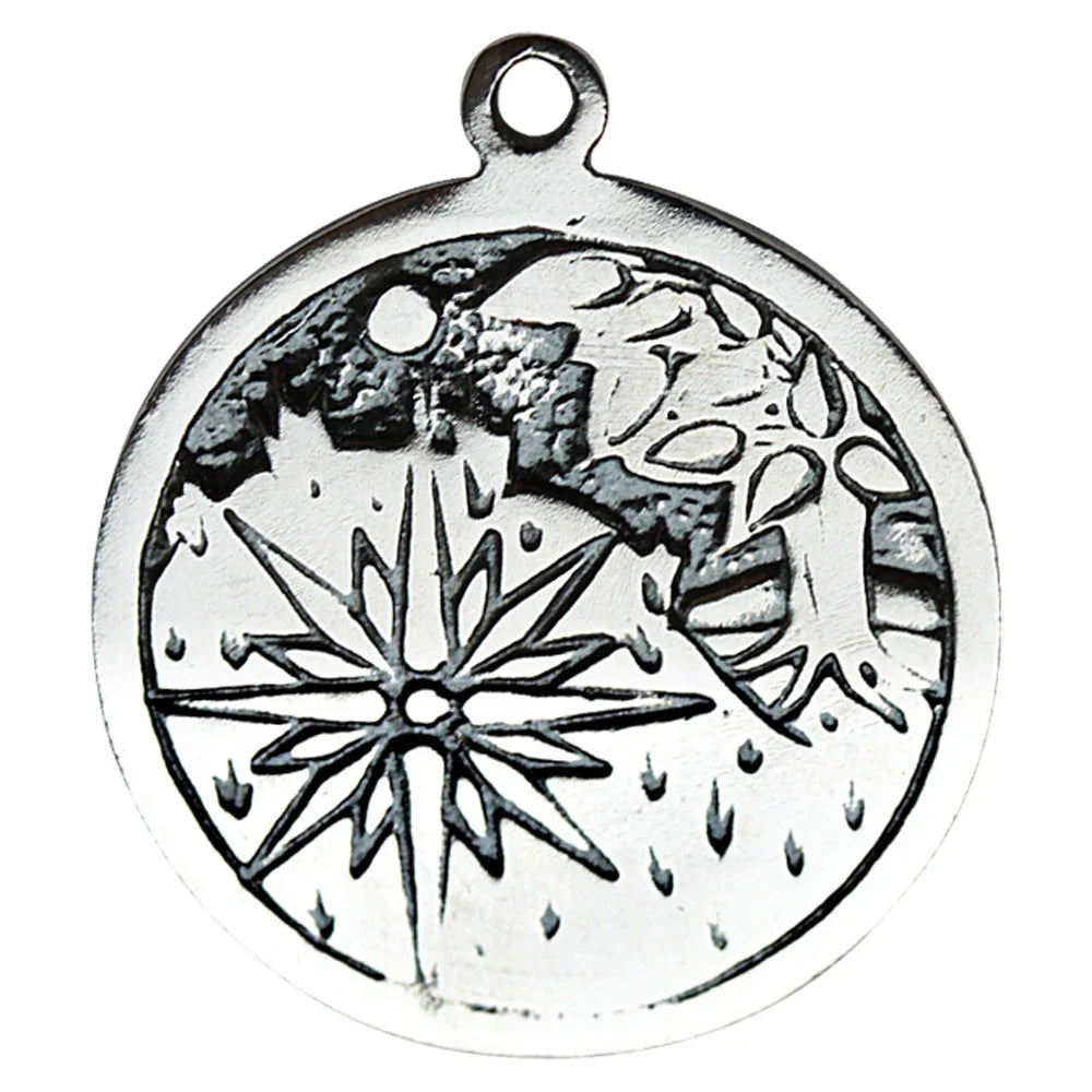 Sidhe Keltische Sternzeichen Anhänger versilbert Kette 17.Mai - 8.Juni 25mm