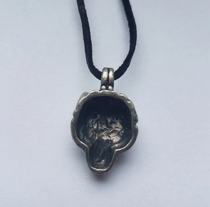 Wikingerwolf Fenrir Loki versilbert Zinn Schmuck Anhänger Vikings celtic