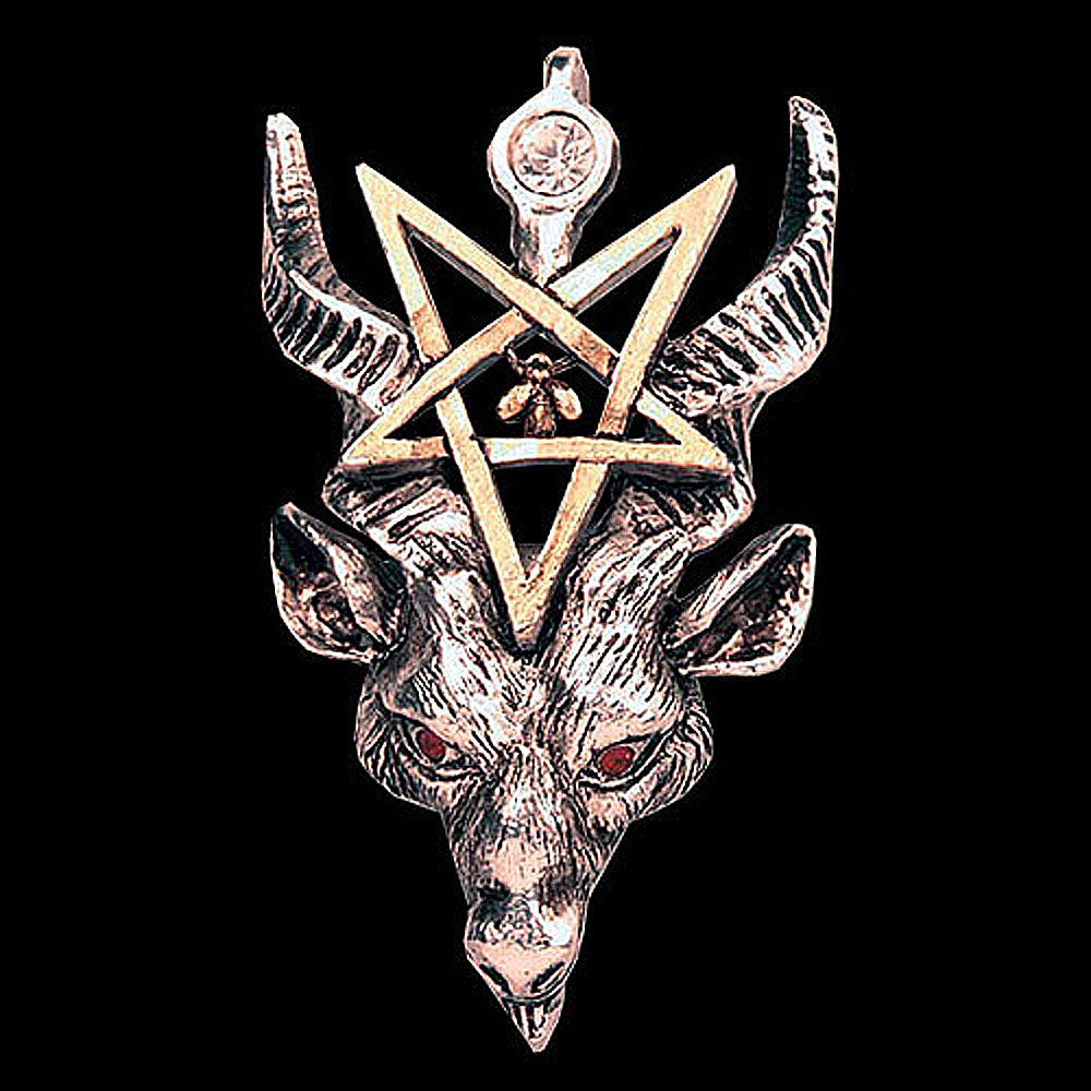 BATHOMET Anhänger Schmuck 43x27mm