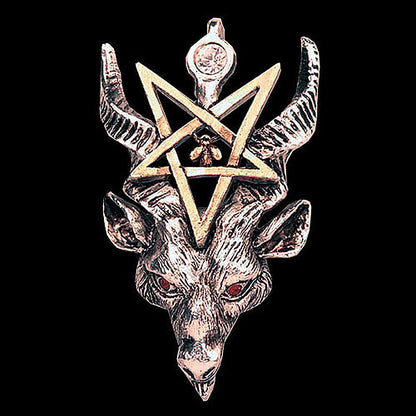 BATHOMET Anhänger Schmuck 43x27mm