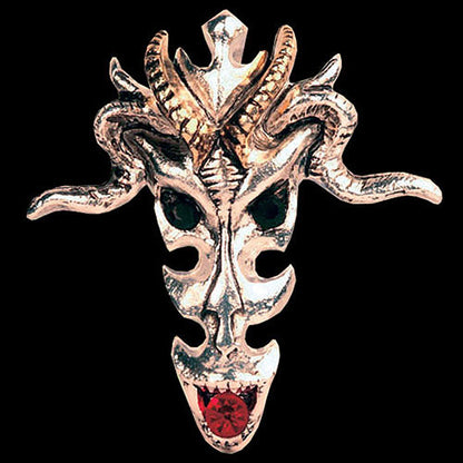DRACHENSCHÄDEL Anhänger Schmuck 44x46mm