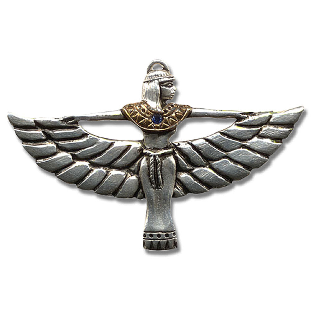 Isis Anhänger Schmuck - Ägyptisch + Kette - 34x53mm