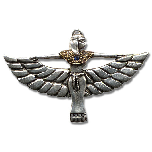 Isis Anhänger Schmuck - Ägyptisch + Kette - 34x53mm