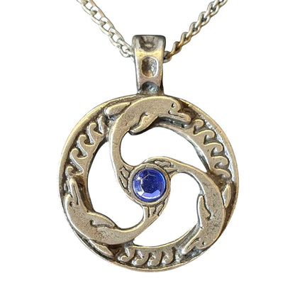 Delphin Triskilian Anhänger Schmuck 36x29mm