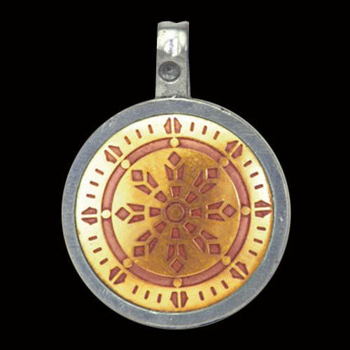 Wheel of Law Anhänger Schmuck 29x37mm