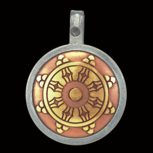Dharma Wheel Anhänger Schmuck 29x37mm