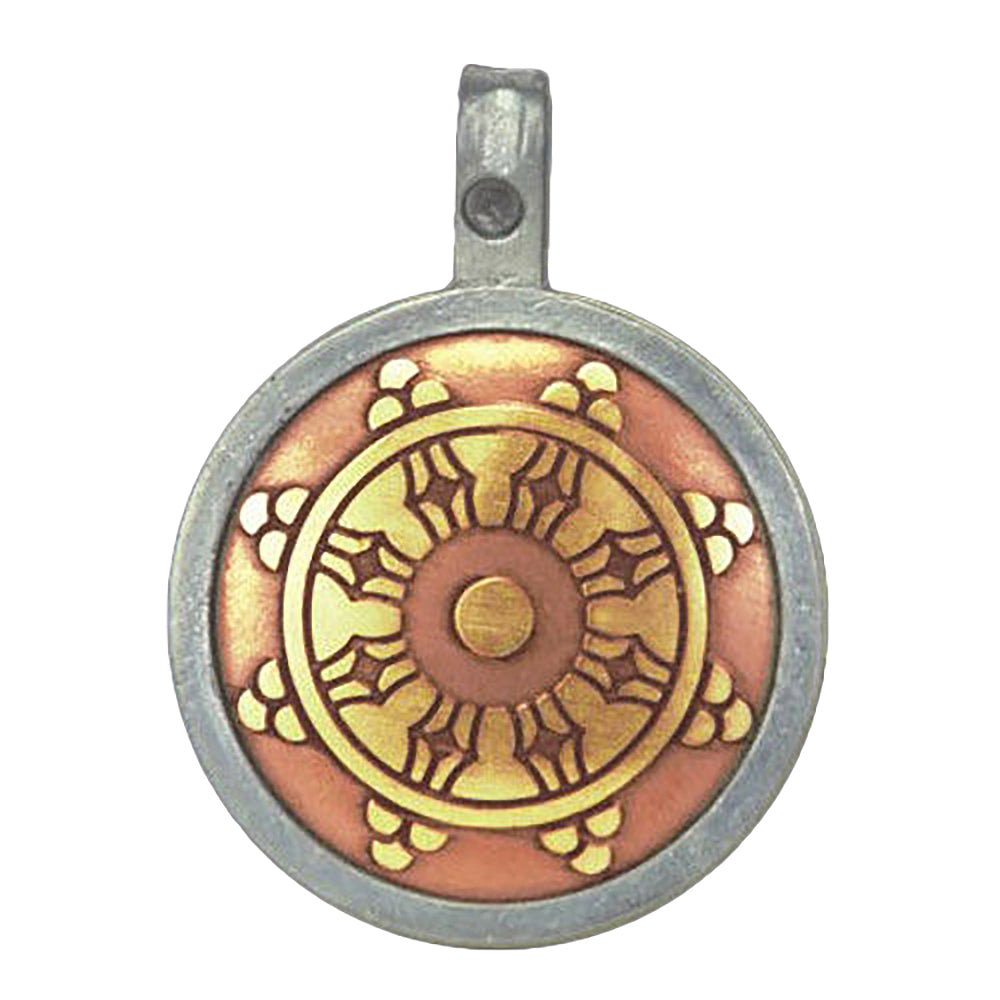 Dharma Wheel Anhänger Schmuck 29x37mm