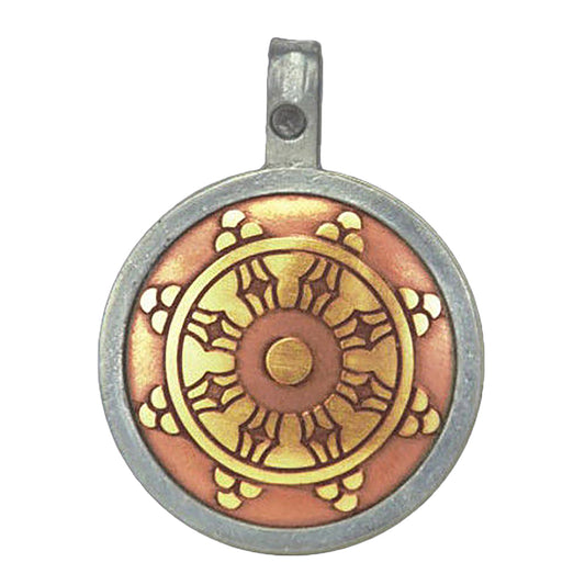 Dharma Wheel Anhänger Schmuck 29x37mm