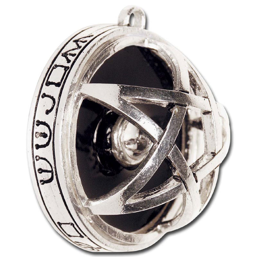 ASTRALPENTAGRAMM  Anhänger versilbert Pentagramm 37mm 15mm dick (fast Halbkugel)