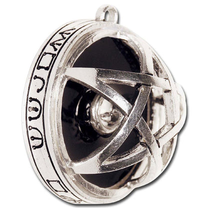 ASTRALPENTAGRAMM  Anhänger versilbert Pentagramm 37mm 15mm dick (fast Halbkugel)