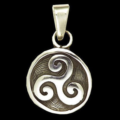 Triskele  Schmuck Anhänger 925er Silber - Triskel - 34x34 mm