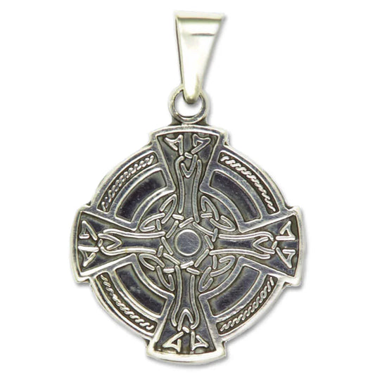keltisches Knoten-Kreuz Schmuck Anhänger 925er Silber - Kreuze - 27 mm Durchmesser