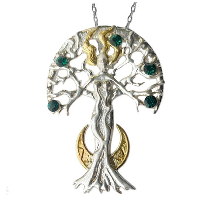 Celina Sylvana Anhänger + Kette 925er Silber - Fantasie - 24x33mm