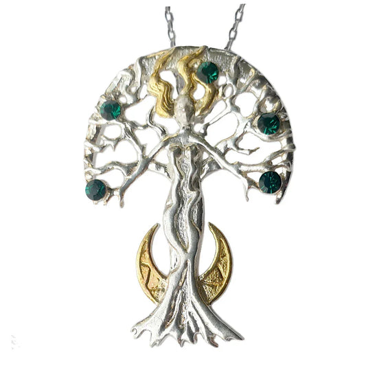 Celina Sylvana Anhänger + Kette 925er Silber - Fantasie - 24x33mm
