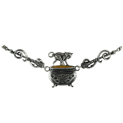 Cauldron Capers Schmuck Anhänger Magische Tiere Hexen Magier 5,7 x 5 cm + Kette