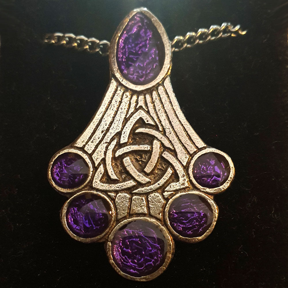 Venus und Mars Triquettra groß Amulett 925er Silber Talisman: 37 mm