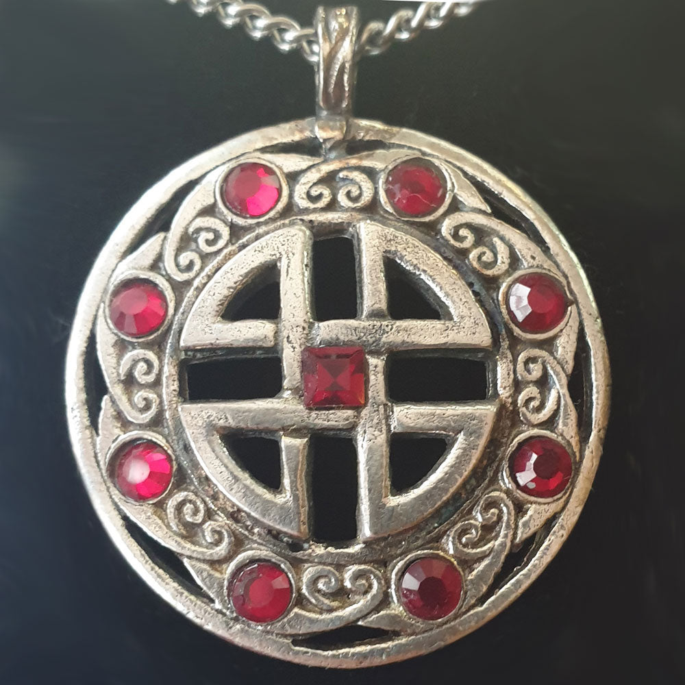 Schildknoten groß Amulett  Thor Schutzsymbol 925er Silber Talisman: 37 mm