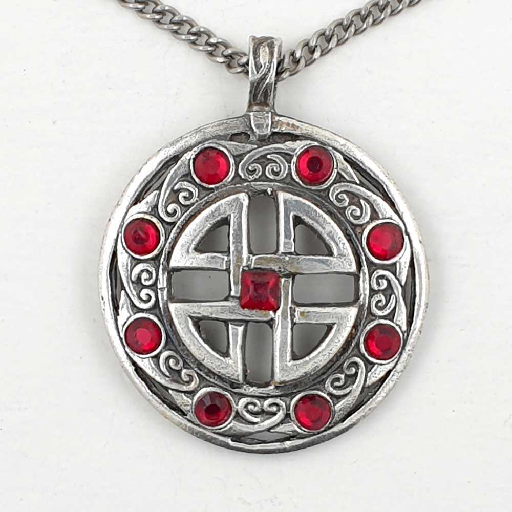 Schildknoten groß Amulett  Thor Schutzsymbol 925er Silber Talisman: 37 mm