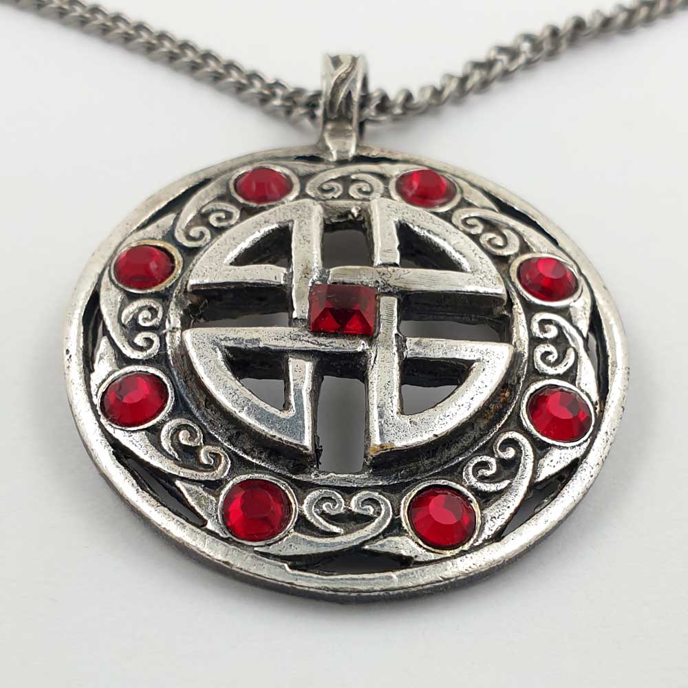 Schildknoten groß Amulett  Thor Schutzsymbol 925er Silber Talisman: 37 mm