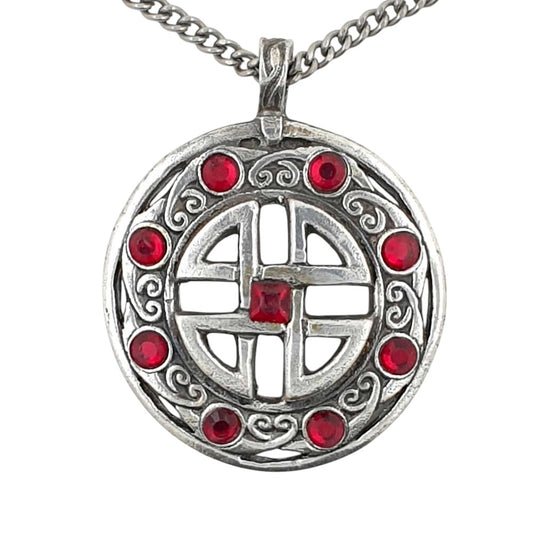 Schildknoten groß Amulett  Thor Schutzsymbol 925er Silber Talisman: 37 mm