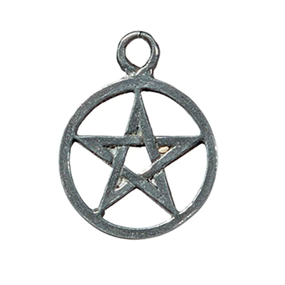 Pentakel klein Zinn Anhänger Schmuck - Pentagramm -