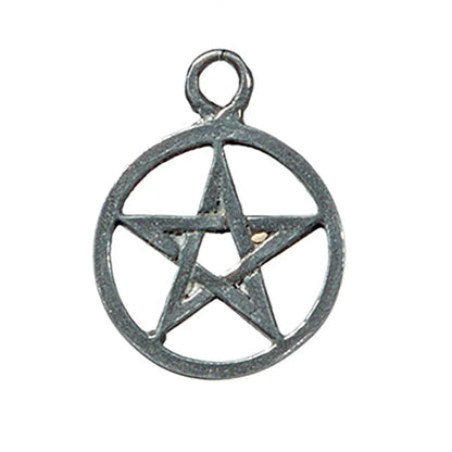 Pentakel klein Zinn Anhänger Schmuck - Pentagramm -