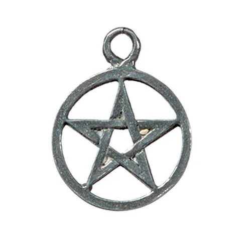Pentakel klein Zinn Anhänger Schmuck - Pentagramm -