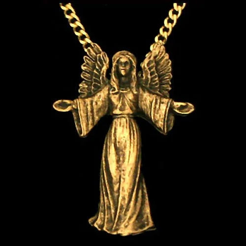 Schutzengel Schmuck Anhänger vergoldet - Engel - 25mm