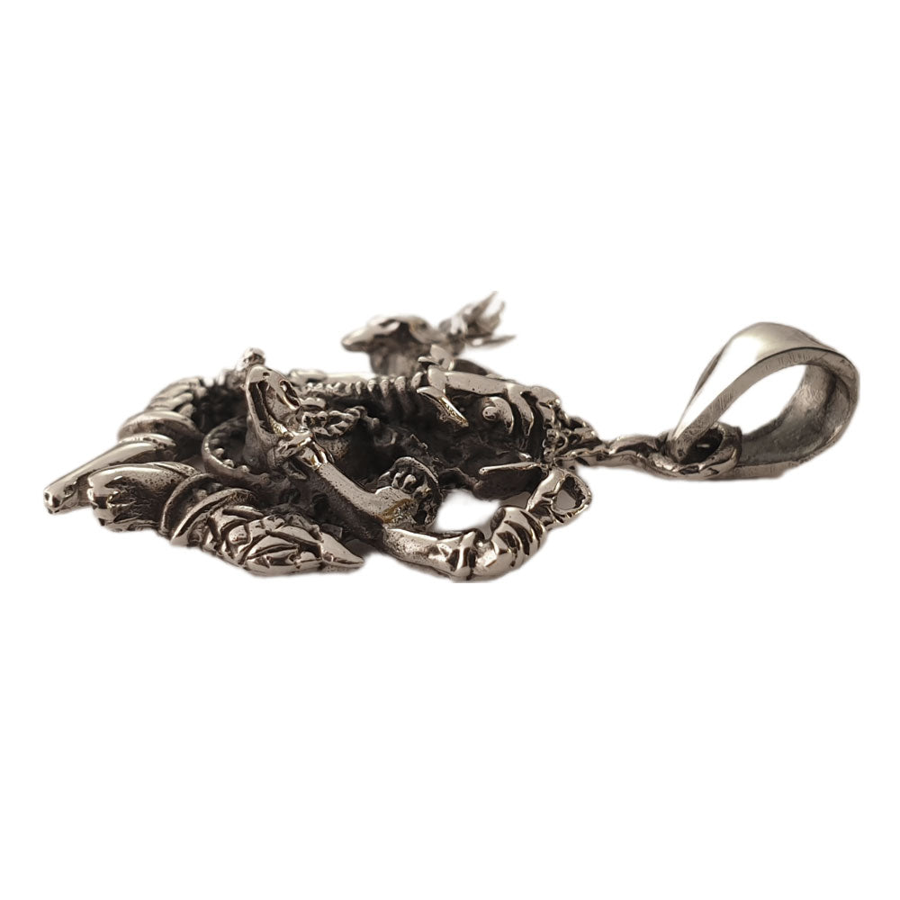 Ganesha Schmuck Anhänger 925er Silber Gott im Hinduismus 24x22mm