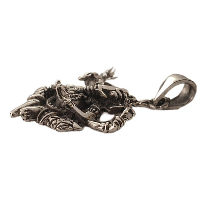Ganesha Schmuck Anhänger 925er Silber Gott im Hinduismus 24x22mm