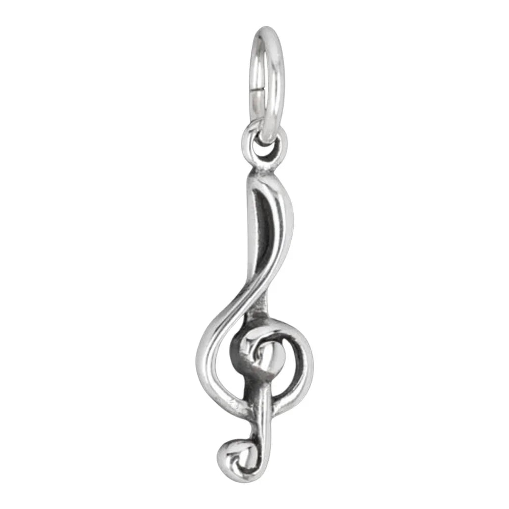 Notenschlüssel klein Anhänger 925er Silber - sonstige Symbole - 19x8mm