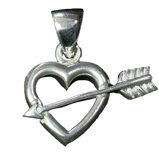 Herz mit Pfeiln Schmuck Anhänger 925er Silber
