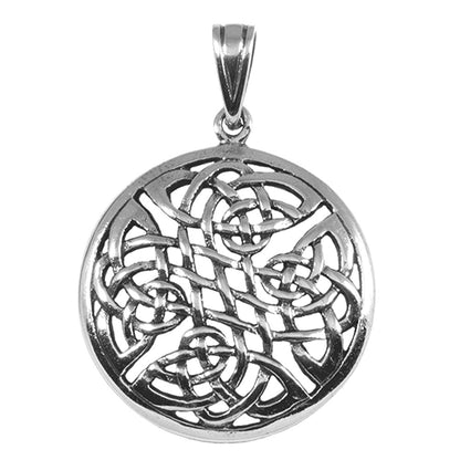 Keltischer Knoten Schmuck Anhänger 925er Silber - Keltische Knoten - Durchmesser 27mm