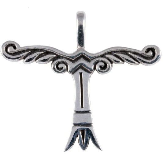 Irminsul-Amulett Schmuck Anhänger groß 925er Silber - Wikinger - 55x50mm