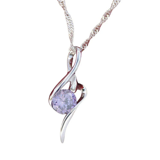 Edler Anhänger Zirkonia Crystal mit Singapurkette 925 Silber mit Singa