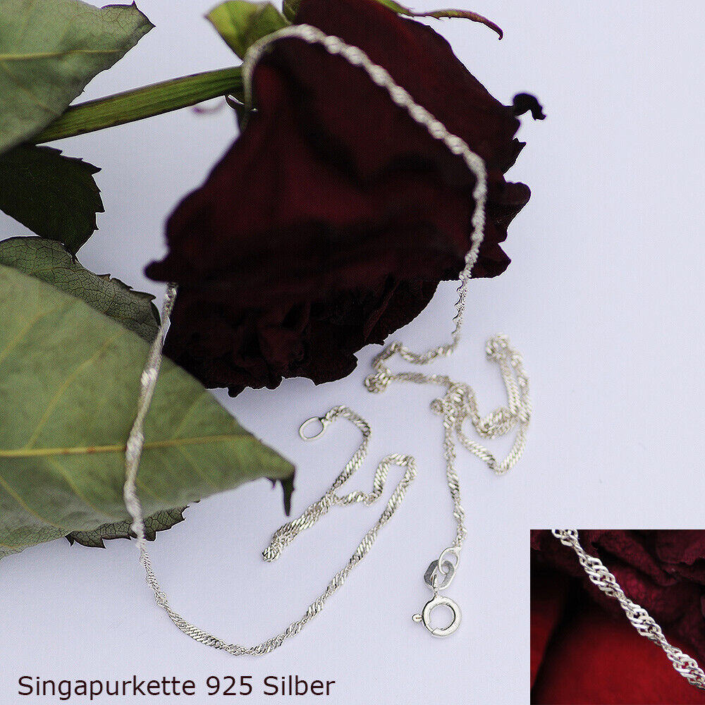 Edler Herz Anhänger 925 Silber & Zirkonia mit Silberkette Herz