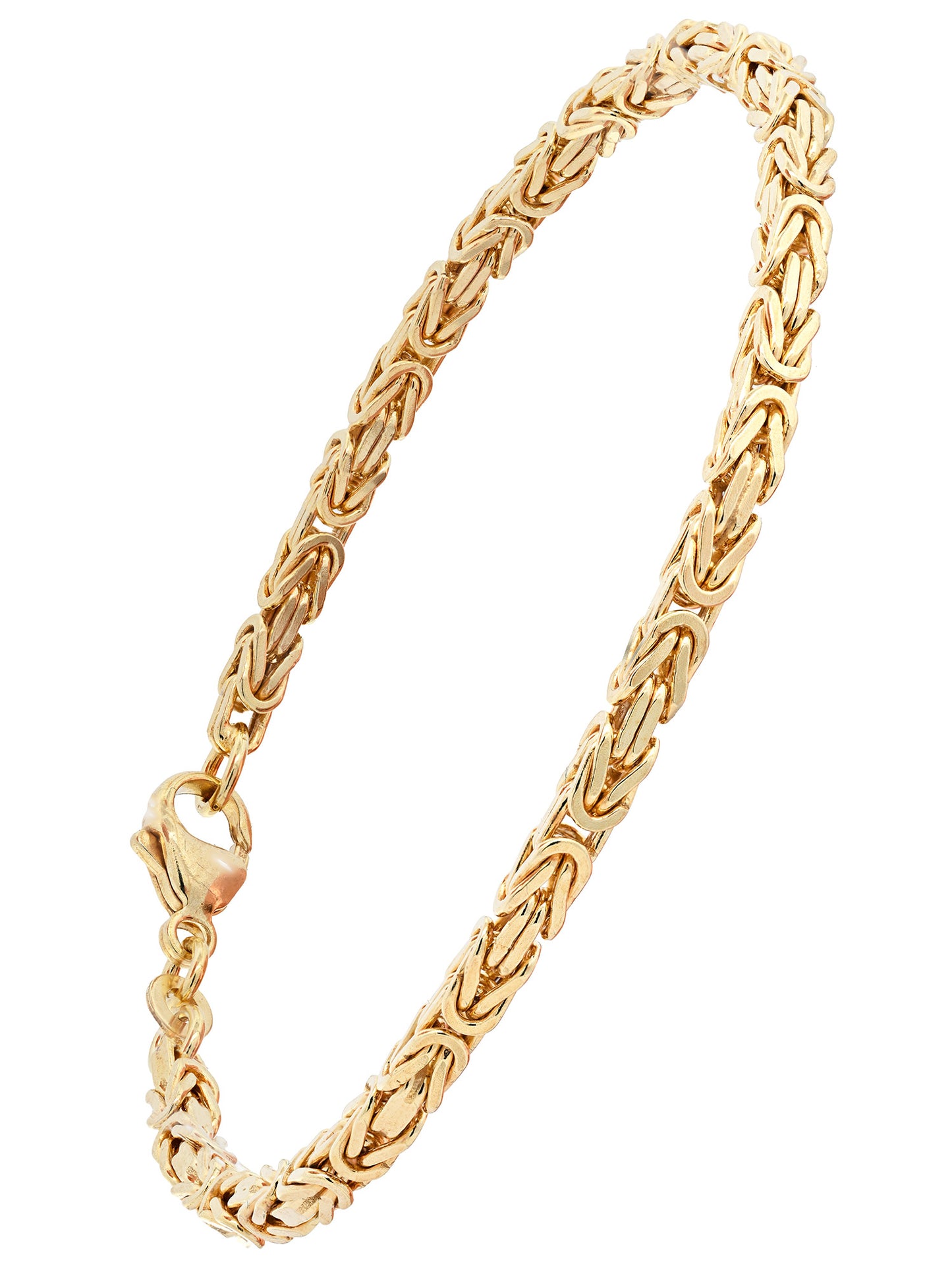 Goldarmband Königskette Armkette Breite 3,0mm massiv 585-14 Karat Gold