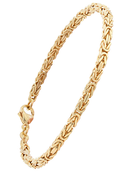 Goldarmband Königskette Armkette Breite 3,0mm massiv 585-14 Karat Gold